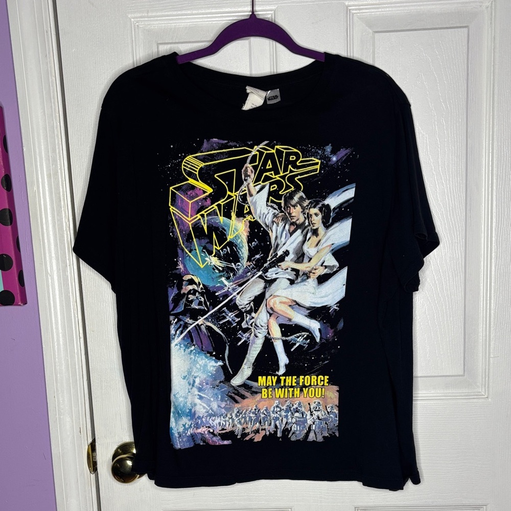H&M Kids Black Star Wars Graphic Tee